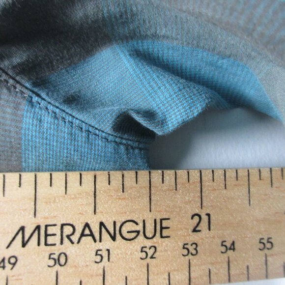 Arcteryx Men's Peakline Plaid Shirt Blue Grey Button Hiking Outdoor Casual 154 - Picture 10 of 12